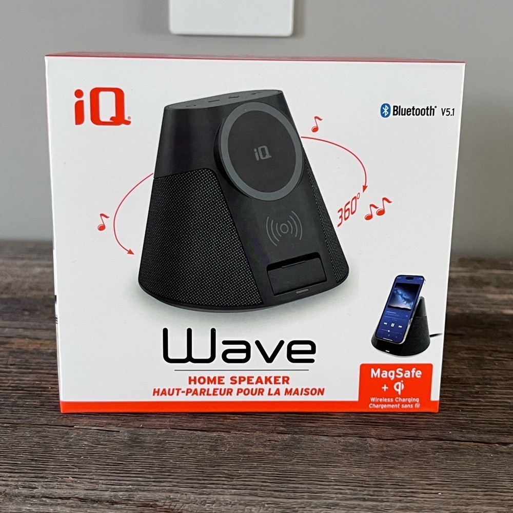 IQ Wave Home Speaker with Wireless Charger Bluetooth
